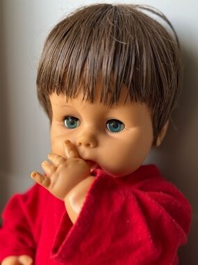 18” Vintage Horsman Thirstee Thirsty Baby Doll